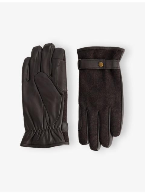 Barbour Barlow Waterproof Leather and Wool Gloves