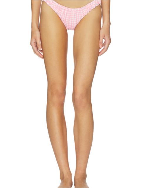 CAROLINE CONSTAS Dorit Ruched Bikini Bottom