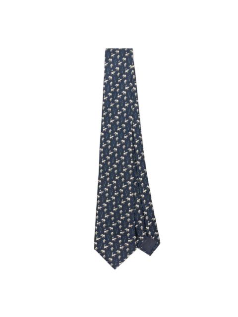 patterned-jacquard tie