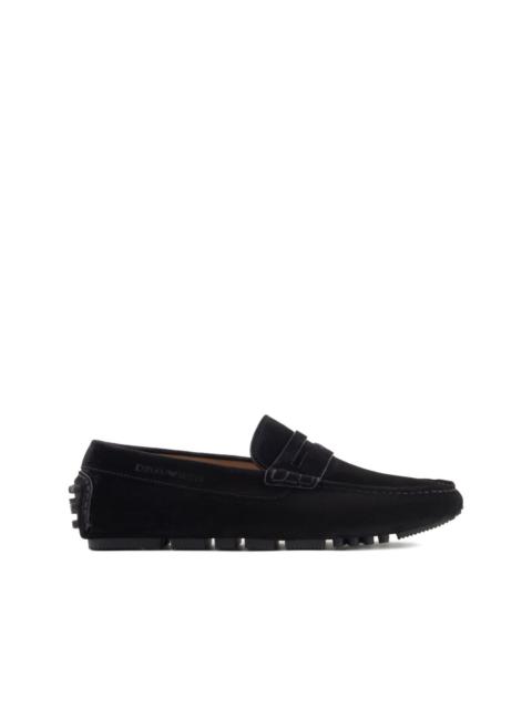 EMPORIO ARMANI leather loafers