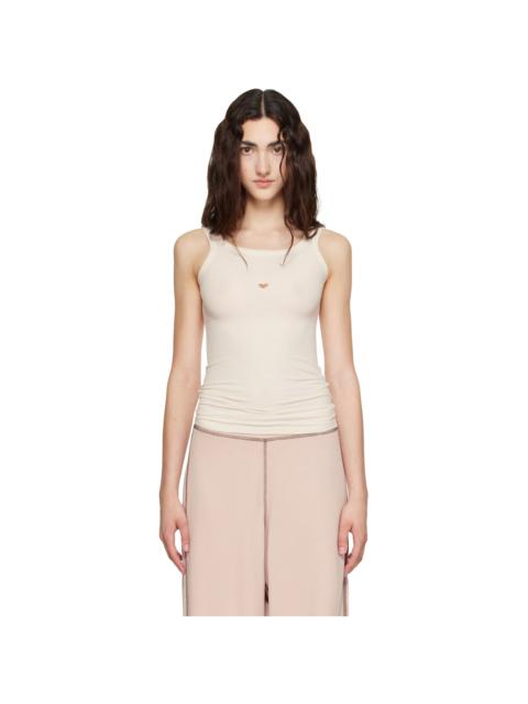 BASERANGE Off-White Heart Tank Top