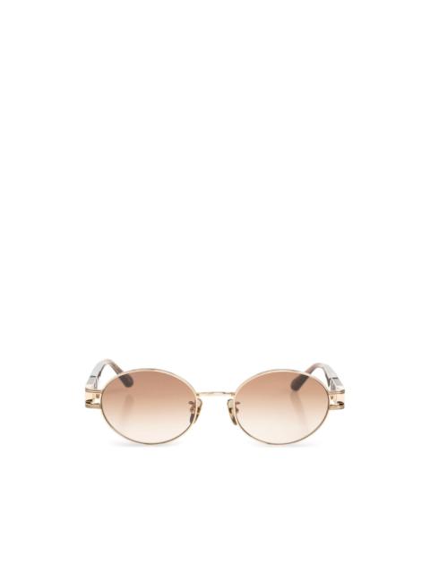 LINDA FARROW Phoebe oval-frame sunglasses