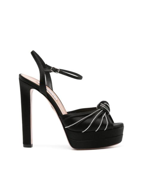 AQUAZZURA Atelier 140mm crystal-embellished sandals