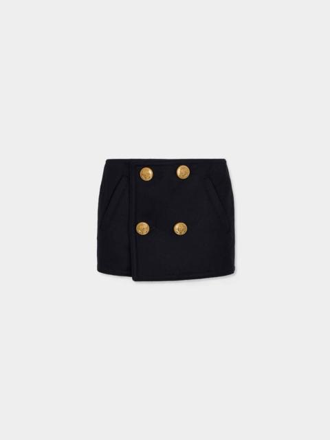 DSQUARED2 HYBRID PEACOAT MINI SKIRT