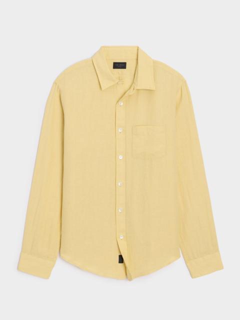 TODD SNYDER Slim Sea Soft Irish Linen Point Collar Shirt