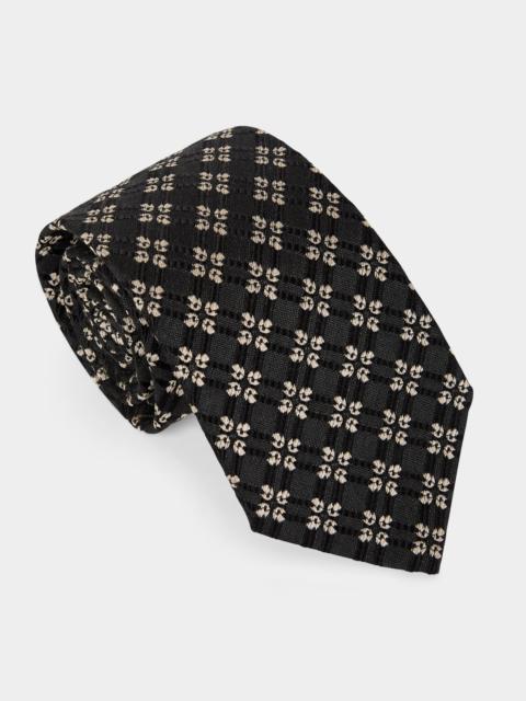 TODD SNYDER Italian Silk-Wool Diamond Tie
