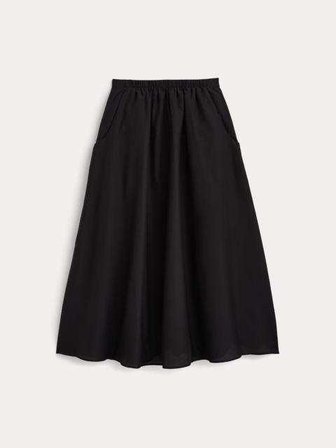 EVERLANE PULL-ON MAXI SKIRT IN COTTON SILK