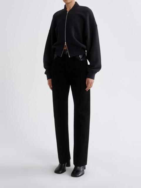 AGOLDE TESS SWEATSHIRT IN WASHED BLACK
