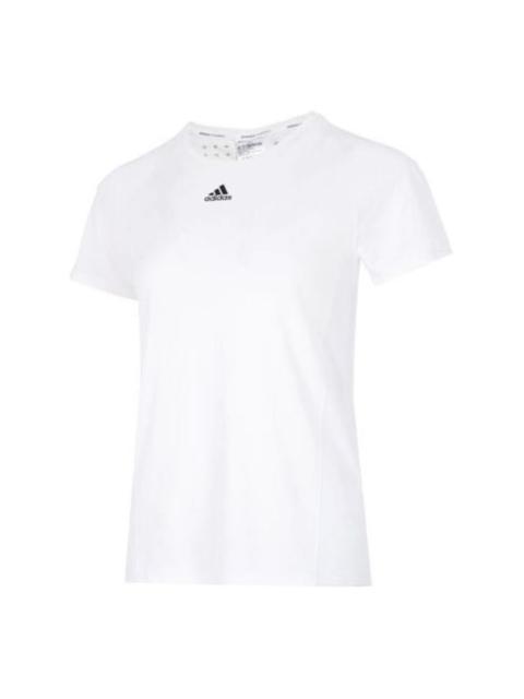 adidas (WMNS) adidas WTR Heat.RDY T-Shirt Asia Sizing 'White Black' HI3968