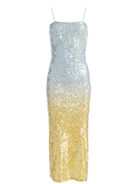 Alice + Olivia FIFI SEQUIN MIDI DRESS