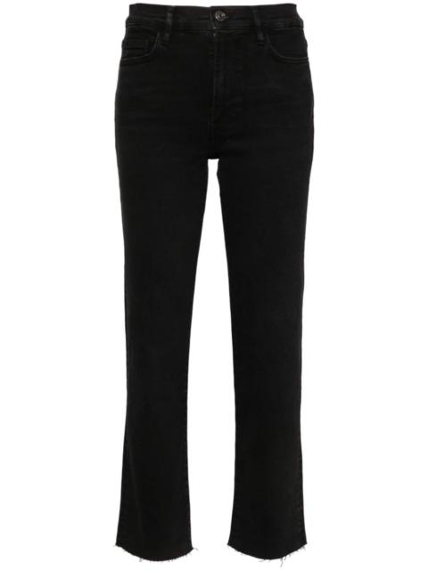 FRAME high-rise straight-leg jeans