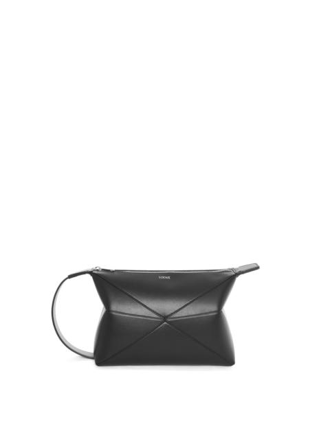 Loewe Puzzle Fold wash bag in shiny calfskin