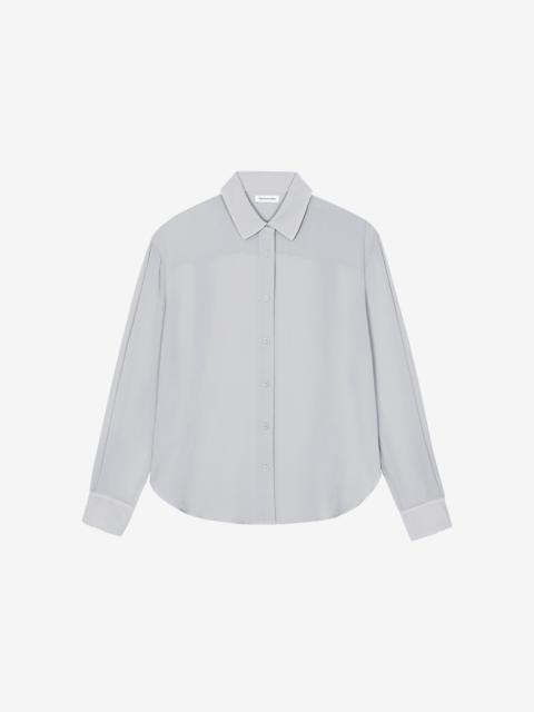 The Frankie Shop Peri Georgette Shirt - Slate Grey