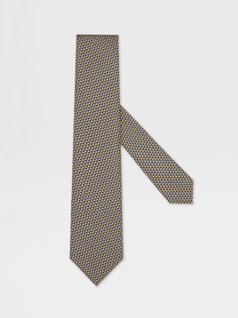 ZEGNA YELLOW SILK TIE
