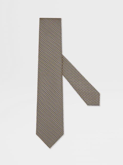 YELLOW SILK TIE