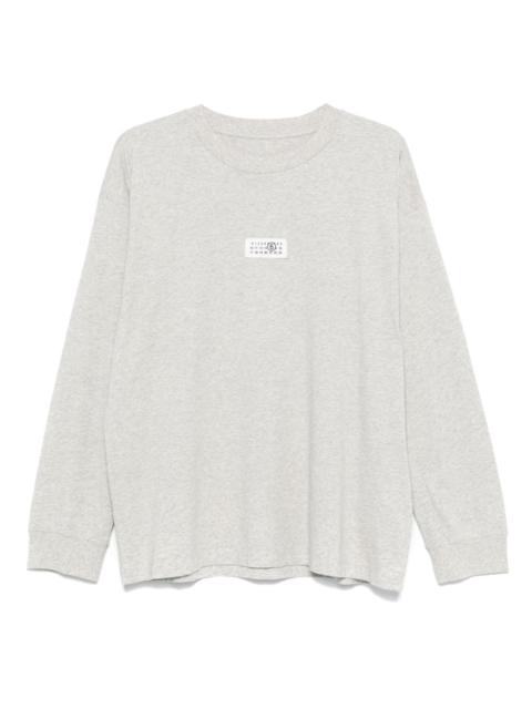 MM6 Maison Margiela numbers-appliqué T-shirt