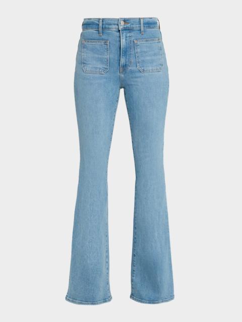 VERONICA BEARD Beverly High-Rise Skinny Flare Jeans