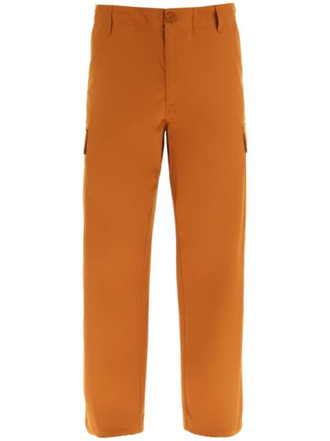 KENZO CARGO PANTS FEATURING 'BOKE FLOWER' BUTTON