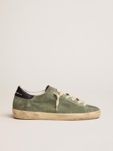 Golden Goose Super-Star sneakers in military-green suede
