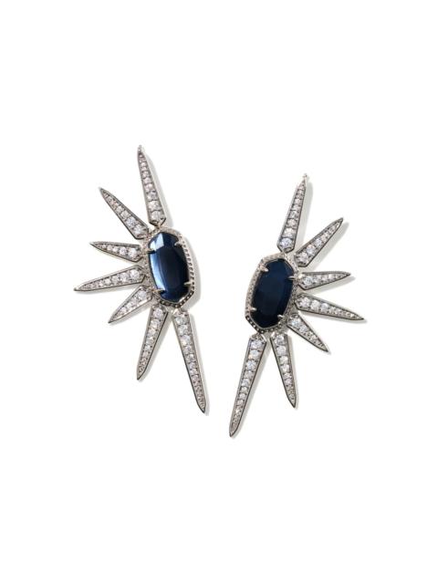 KENDRA SCOTT Ellie Star Silver Statement Earrings