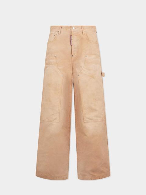 DSQUARED2 GARMENT DYED BAGGY CARPENTER JEANS