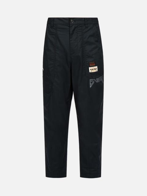 EVISU SEAGULL AND SLOGAN EMBROIDERY RELAX-FIT PANTS