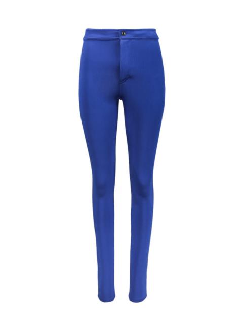 SAINT LAURENT Slim-fit Silk Jersey Pants Bleu Roi