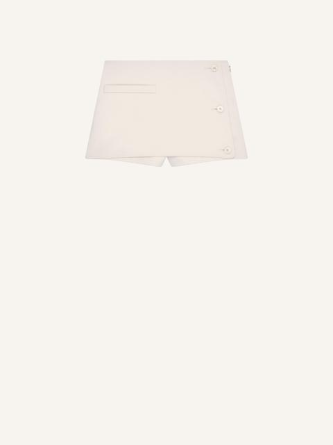 courrèges OBLIQUE MINI SKORTS