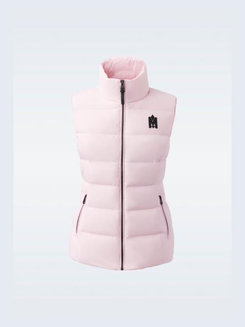 MACKAGE GISELA Stretch light down vest with stand collar