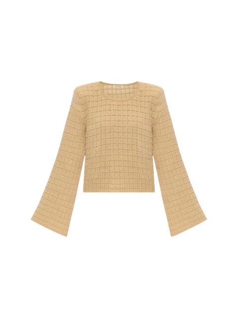 Charmina knitted cotton-blend sweater