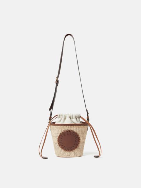 Stella McCartney Logo Raffia Crossbody Bag