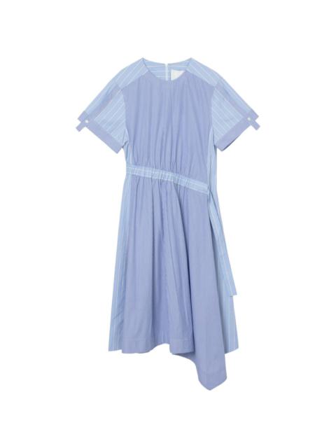 3.1 Phillip Lim mixed-stripe asymmetric midi dress
