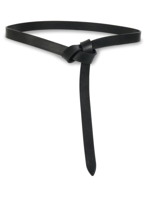 Isabel Marant Women's Kirka Leather Wrap Belt - Black