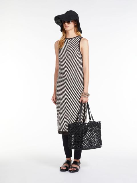 Max Mara PLAGEMFILLET Shopper bag in woven cotton cord