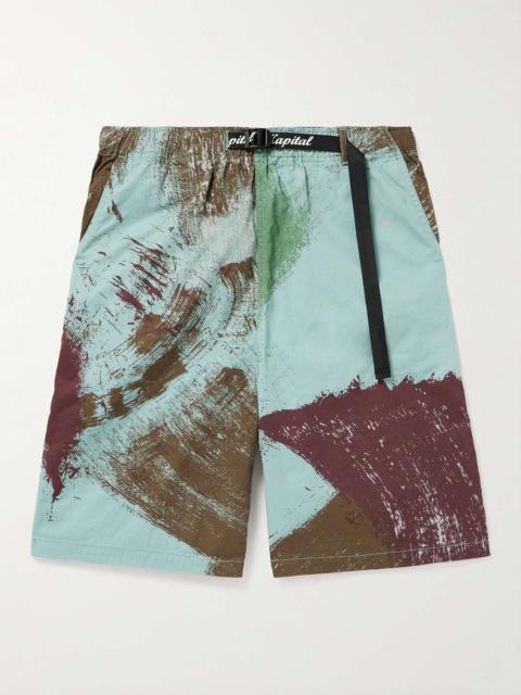 Straight-Leg Printed Shell Shorts