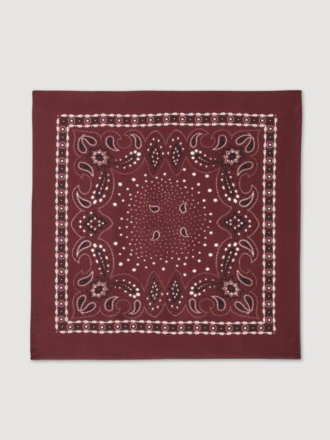 Sandro SILK BANDANA PRINT SCARF