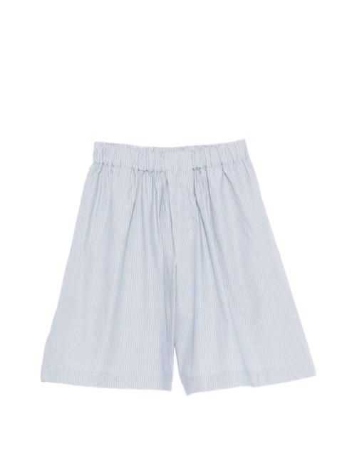 BASERANGE striped elasticated-waistband shorts