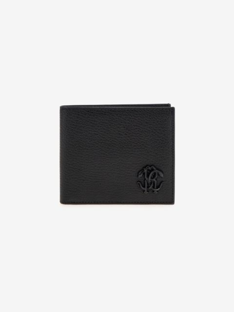 Roberto Cavalli Wallet with Monogram Mirror Snake