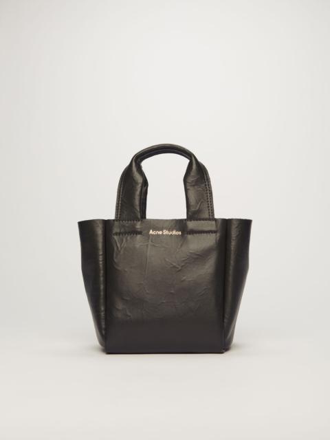 Acne Studios Mini leather tote bag black