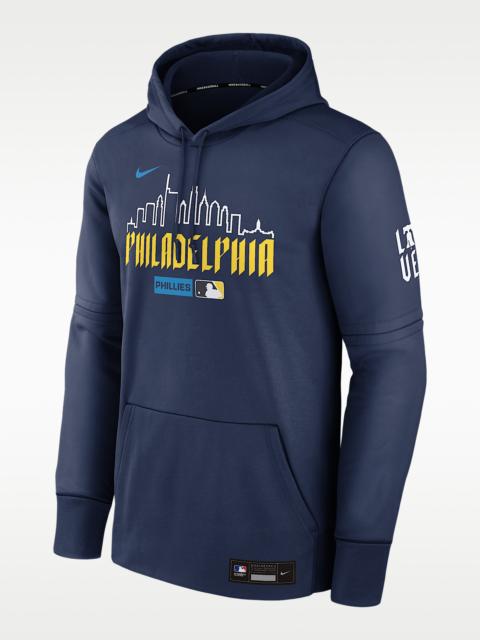 Nike Philadelphia Phillies Authentic Collection City Connect Men's Nike Therma MLB Pullover Hoodie