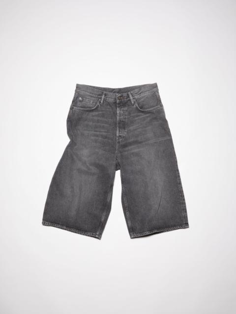 Acne Studios Loose fit denim shorts - Black