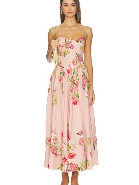 HEMANT & NANDITA Corseted Midi Dress