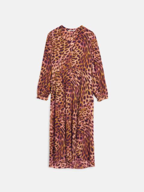 Stella McCartney Cheetah Print Silk Maxi Dress