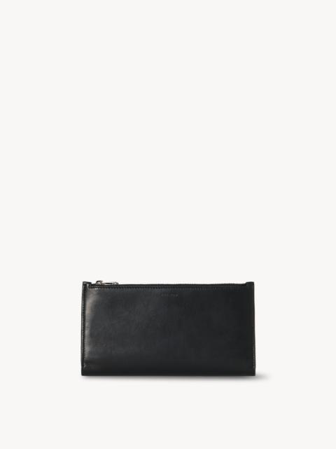 The Row Multi Zipped Wallet in Leather