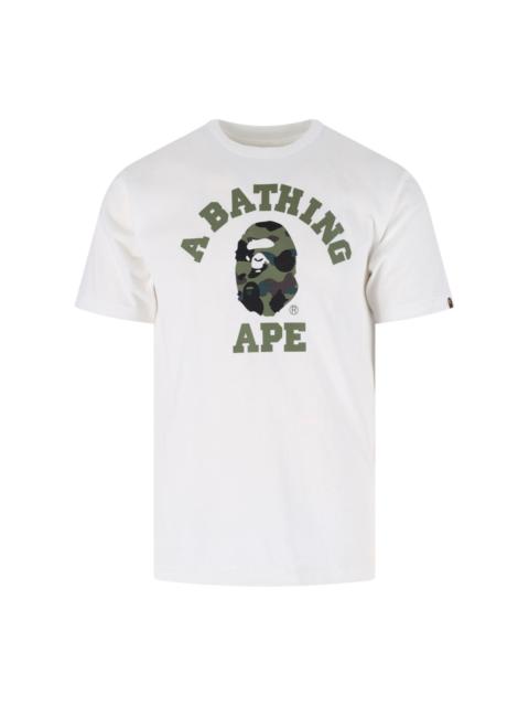 A BATHING APE® T-SHIRT "1ST CAMO COLLEGE"