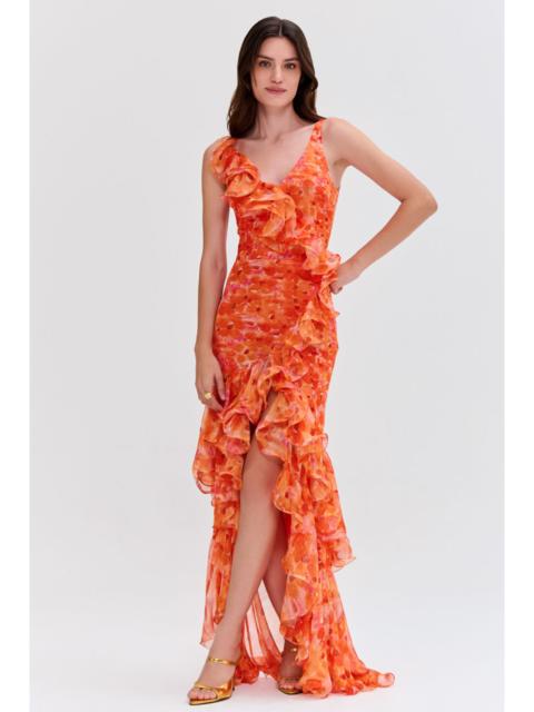 PatBO MYOSOTIS FLUTTER GOWN