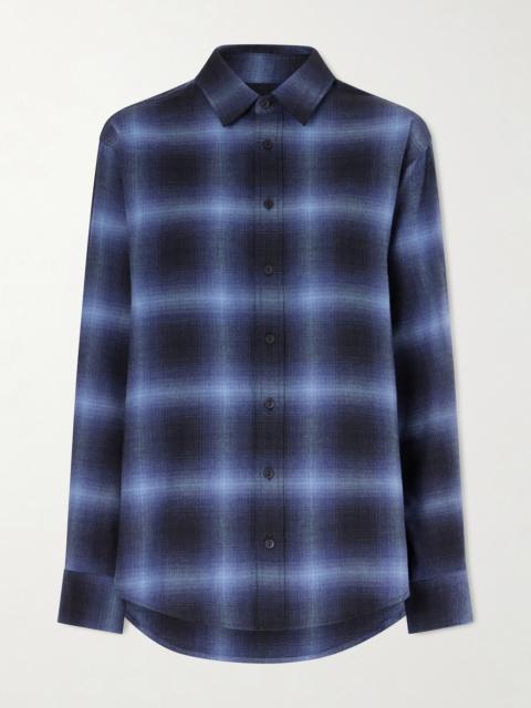 MATTEAU Checked Cotton-flannel Shirt