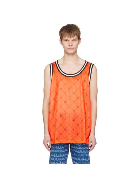 Marni Orange Scoop Neck Tank Top