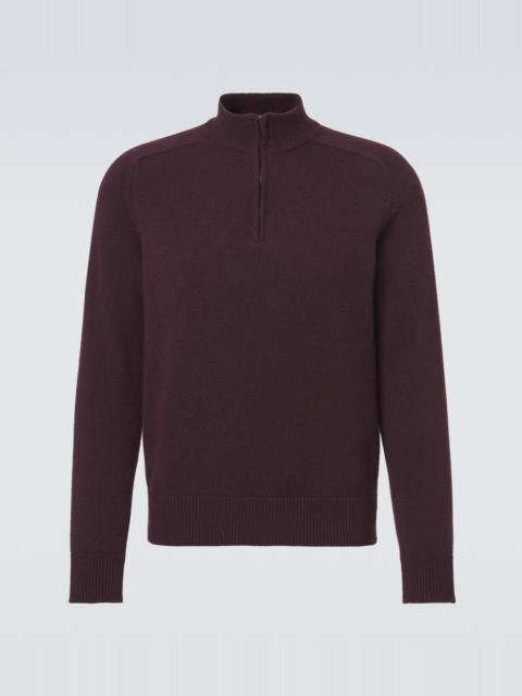 AGNONA Cashmere half-zip sweater