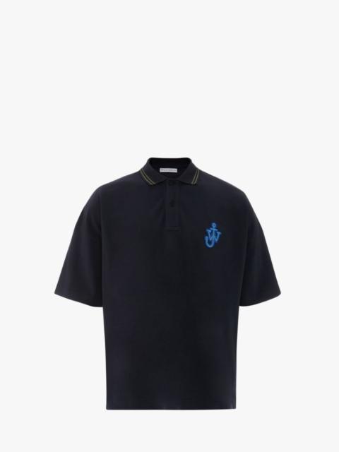 JW Anderson ANCHOR PATCH SHORT SLEEVE POLO